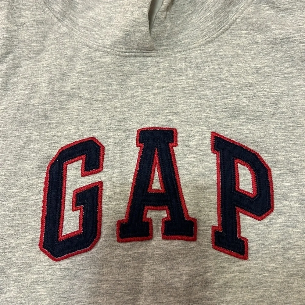GAP Hoodie Pullover Kids XL Gray/Navy/Red
